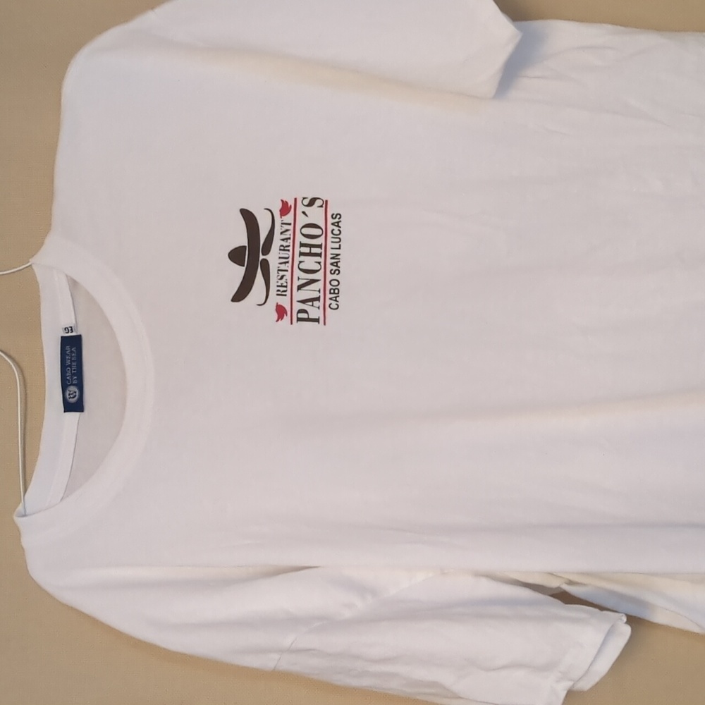 Restaurant Panchos Cabo San Lucas White Graphic T-Shirt Size EG Extra Large